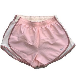 Nike Dri Fit Light Pink Lined Running Shorts Size XS